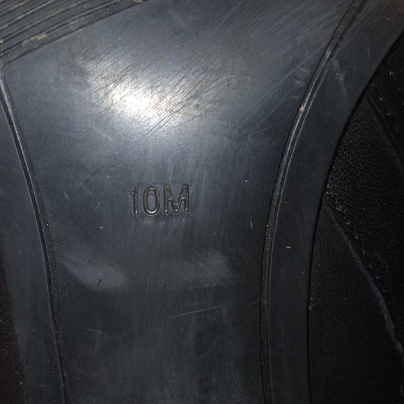 Marc Fisher Kessler Knee High Tall Black Leather Womens Boots Size 10 M Side Zip - Picture 7 of 12